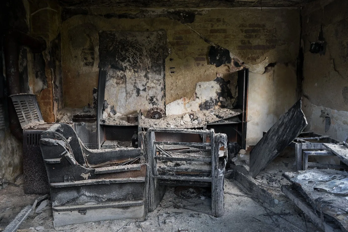 fire damage restoration Tampa Florida — smoke and soot assessment in residential property